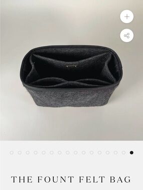 Fount plentiful Felt Bag Organizer Insert - Gray